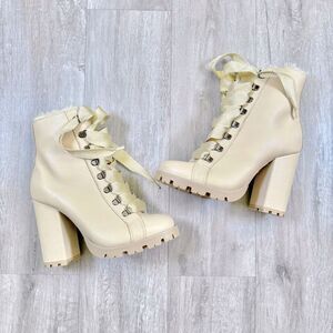 SCHUTZ Zhara Fur Lined Chunky Heel Boots